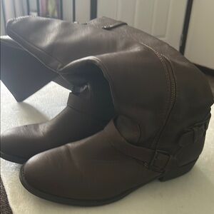Brown Leather Women's Boots